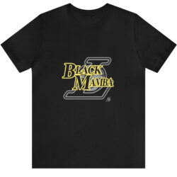 Majestic Los Angeles Lakers Kobe Bryant Black Mamba Tee 5 Majestic Los Angeles Lakers Kobe Bryant Black Mamba Tee Black T shirt