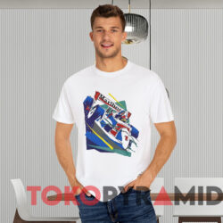 Marlboro Indy Racing Car Graphic Shirt White T shirt