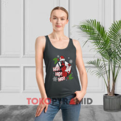 Marvel Deadpool Santa Christmas Sweatshirt 4 Marvel Deadpool Santa Christmas Dark Grey Tank Top