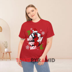 Marvel Deadpool Santa Christmas Red T shirt