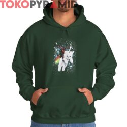 Marvel Deadpool Space Trip Unicorn Kitty Shirt