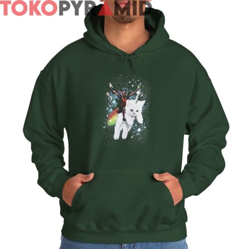 Marvel Deadpool Space Trip Unicorn Kitty Shirt