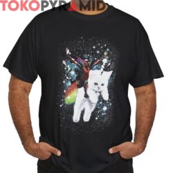 Marvel Deadpool Space Trip Unicorn Kitty Shirt