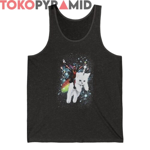 Marvel Deadpool Space Trip Unicorn Kitty Shirt