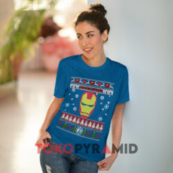 Marvel Iron Man Ugly Christmas Sweatshirt 4 Marvel Iron Man Ugly Christmas Blue T shirt