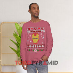 Marvel Iron Man Ugly Christmas Pink Long sleeved