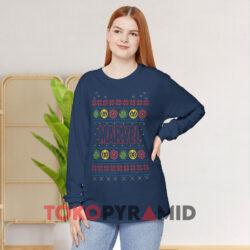 Marvel Logo Christmas Midnight Long sleeved