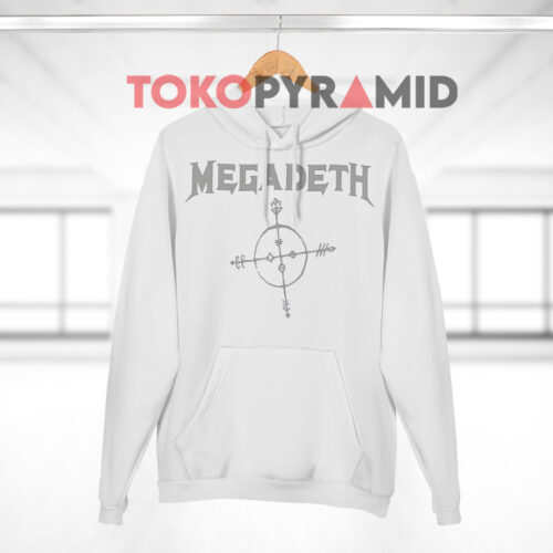 Megadeth Band Thrash Heavy Metal White Hoodie Megadeth Band Thrash Heavy Metal White Hoodie