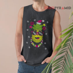 Mele Kalikimaka Hawaiian Pineapple Ugly Christmas Tank Top