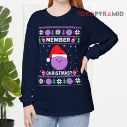 Member Christmas Funny Berry Meme Ugly Christmas Long sleeved