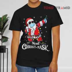 Merry Christ-Mask Santa Dabbing Sweatshirt 4 Merry Christ mask Santa Dabbing Black T shirt