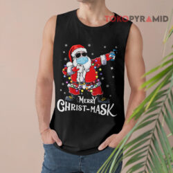 Merry Christ-Mask Santa Dabbing Sweatshirt 2 Merry Christ mask Santa Dabbing Tank Top