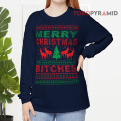 Merry Christmas Bitches Ugly Christmas Sweatshirt 3 Merry Christmas Bitches Ugly Christmas Long sleeved