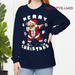 Merry Christmas Santa Pug Dabbing Quarantine Long sleeved