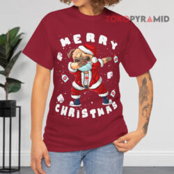 Merry Christmas Santa Pug Dabbing Quarantine T shirt