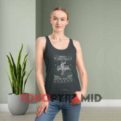 Merry Christmas Shitter Was Full Christmas Anthracite Tank Top