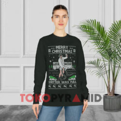 Merry Christmas Shitter Was Full Christmas Black Long sleeved