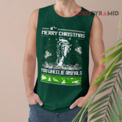 Merry Christmas You Wheelie Animals Sweatshirt 3 Merry Christmas You Wheelie Animals Tank Top