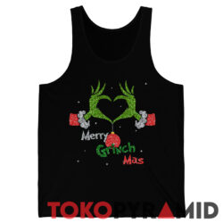 Merry Grinchmas Shirt Elf With Cute Heart Hands Style Christmas 4 Merry Grinchmas Shirt Elf With Cute Heart Hands Style Christmas Tank Top