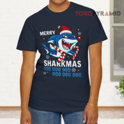 Merry Sharkmas Ugly Christmas T shirt