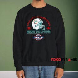 Miami Dolphins 1984 Afc Champions Shirt Black Sweatshirt