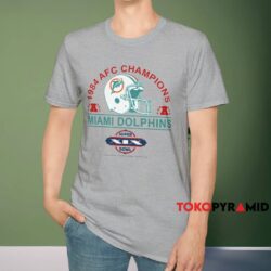 Miami Dolphins 1984 Afc Champions Shirt Grey T shirt