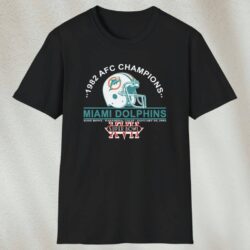 Miami Dolphins 1992 Afc Champions Shirt Black T shirt
