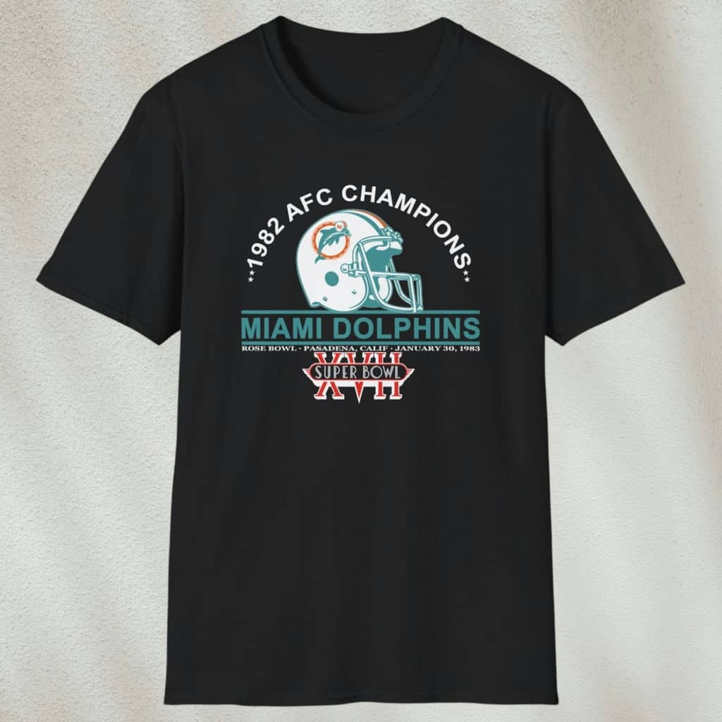 Miami Dolphins 1992 Afc Champions Shirt Black T shirt Miami Dolphins 1992 Afc Champions Shirt Black T shirt