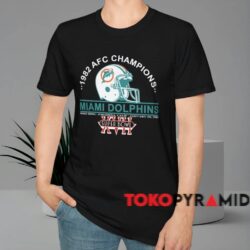 Miami Dolphins 1992 Afc Champions Shirt Black T shirt