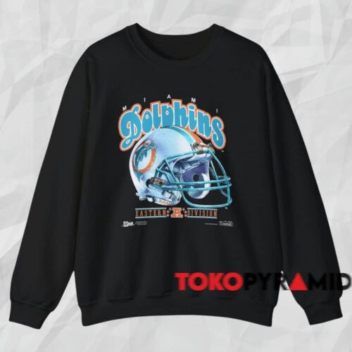 Miami Dolphins 1993 Eastern Division Helmet Shirt Black Sweatshirt