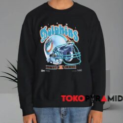 Miami Dolphins 1993 Eastern Division Helmet Shirt Black Sweatshirt