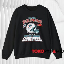 Miami Dolphins 2000 Eastern Division Champions Shirt Black Sweatshirt