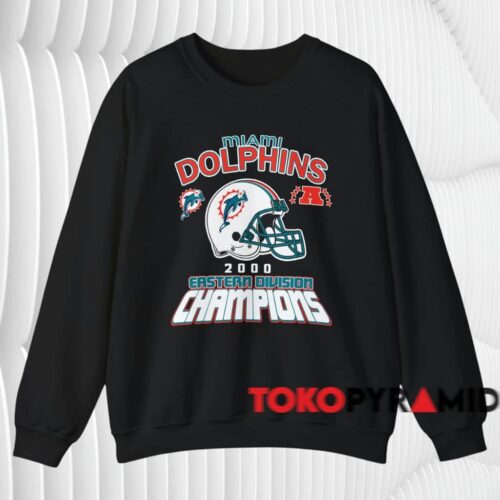 Miami Dolphins 2000 Eastern Division Champions Shirt Black Sweatshirt