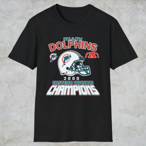 Miami Dolphins 2000 Eastern Division Champions Shirt Black T shirt