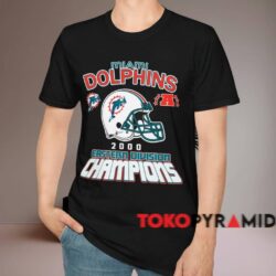 Miami Dolphins 2000 Eastern Division Champions Shirt Black T shirt