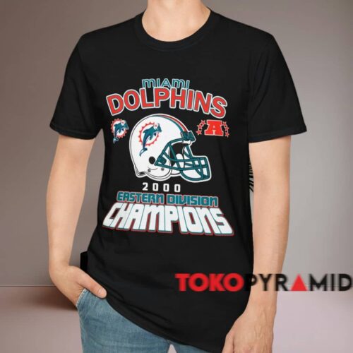 Miami Dolphins 2000 Eastern Division Champions Shirt Black T shirt