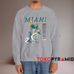 Miami Dolphins Dan Marino T Shirt Grey Sweatshirt