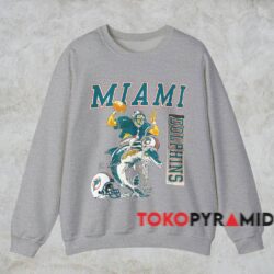 Miami Dolphins Dan Marino T Shirt Grey Sweatshirt