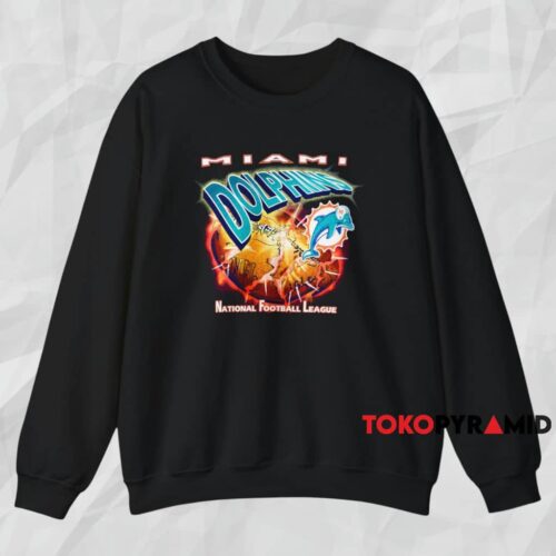 Miami Dolphins National Football League Shirt Black Sweatshirt