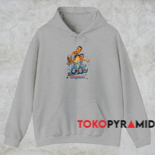Miami Dolphins Nfl Caricature Shirt Grey Hoodie