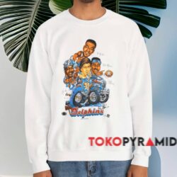 Miami Dolphins Nfl Caricature Shirt White Sweatshirt
