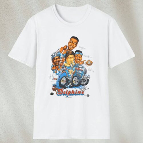 Miami Dolphins Nfl Caricature Shirt White T shirt