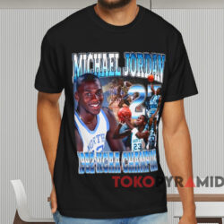 Michael Jordan 1982 Ncaa Champion T shirt Black T shirt