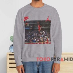 Michael Jordan Dunk Contest T-shirt 4 Michael Jordan Dunk Contest T shirt Grey Sweatshirt