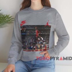 Michael Jordan Dunk Contest T-shirt 3 Michael Jordan Dunk Contest T shirt Grey Sweatshirt
