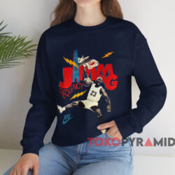 Michael Jordan Frequency Jamming T-shirt 4 Michael Jordan Frequency Jamming T shirt Navy Sweatshirt