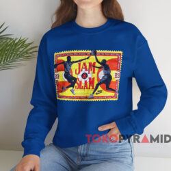 Michael Jordan Jam & Slam T-Shirt 4 Michael Jordan Jam & Slam T shirt Blue Sweatshirt