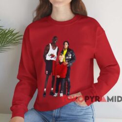 Michael Jordan Michael Jackson Macaulay Culkin T-shirt 4 Michael Jordan Michael Jackson Macaulay Culkin T shirt Red Sweatshirt