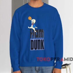 Michael Jordan Space Jam Ham Dunk T-shirt 3 Michael Jordan Space Jam Ham Dunk T shirt Blue Sweatshirt