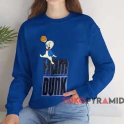 Michael Jordan Space Jam Ham Dunk T-shirt 4 Michael Jordan Space Jam Ham Dunk T shirt Blue Sweatshirt